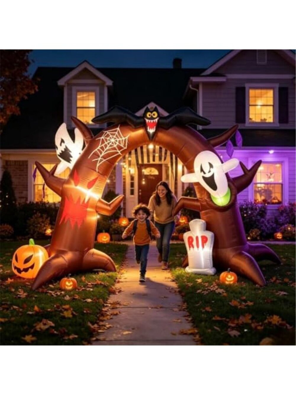 9FT Gaint Halloween Inflatable Outdoor Decorations Halloween Gateway Arch